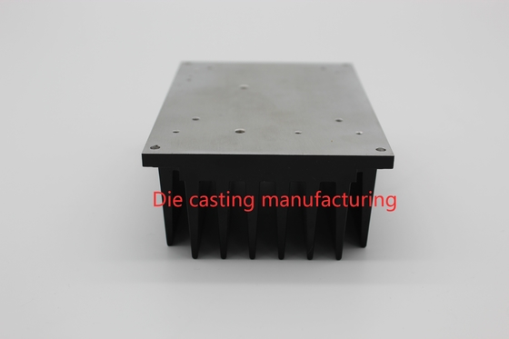 AL6063 Heat Sink Extruded Aluminum Parts Hard Anodizing Black